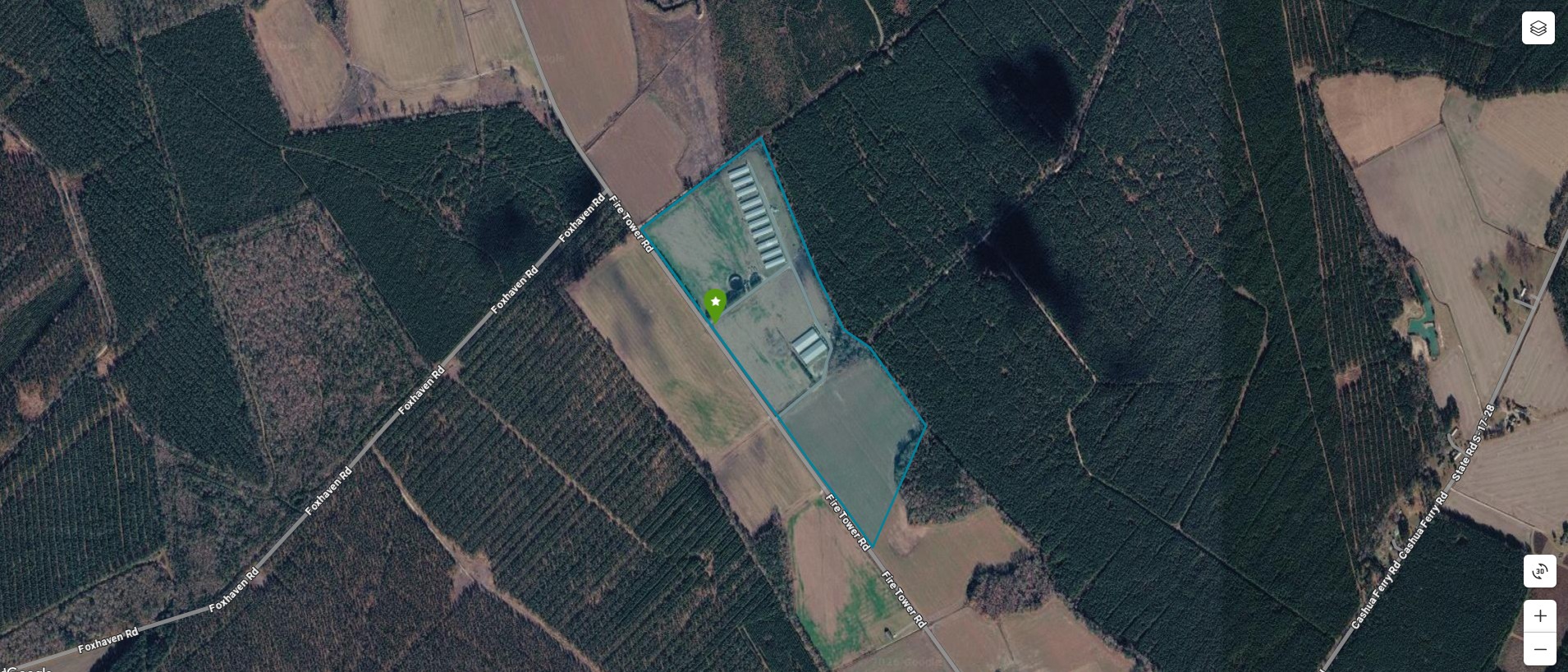 Map to Blenheim Swine Finishing Farm